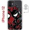 Чехол-накладка iPhone 12/12 Pro Kruche Magnet Print Spider-Man-Venom