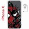 Чехол-накладка iPhone X/XS Kruche Magnet Print Spider-Man-Venom