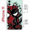 Чехол-накладка Apple iPhone 11 (598920) Kruche PRINT Spider-Man-Venom