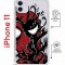 Чехол-накладка Apple iPhone 11 (598920) Kruche PRINT Spider-Man-Venom