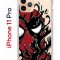Чехол-накладка iPhone 11 Pro Kruche Print Spider-Man-Venom