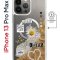 Чехол-накладка Apple iPhone 13 Pro Max (610637) Kruche PRINT Крафтовые наклейки