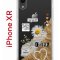 Чехол-накладка iPhone XR Kruche Print Крафтовые наклейки
