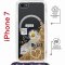 Чехол-накладка iPhone 7/8/SE (2020)/SE (2022) Kruche Magrope Print Крафтовые наклейки