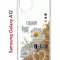 Чехол-накладка Samsung Galaxy A12 (608589) Kruche PRINT Крафтовые наклейки
