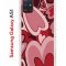 Чехол-накладка Samsung Galaxy A51 (582691) Kruche PRINT Сердечки