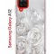 Чехол-накладка Samsung Galaxy A12 Kruche Print White roses