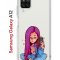 Чехол-накладка Samsung Galaxy A12/M12 Kruche Print Pink Hair