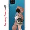 Чехол-накладка Samsung Galaxy A12/M12 Kruche Print Девочка с мишкой