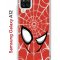Чехол-накладка Samsung Galaxy A12/M12 Kruche Print Человек-Паук красный