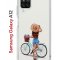 Чехол-накладка Samsung Galaxy A12 Kruche Print Велосипедная прогулка