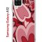 Чехол-накладка Samsung Galaxy A12 (594609) Kruche PRINT Сердечки