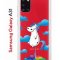 Чехол-накладка Samsung Galaxy A31 Kruche Print Flying Unicorn