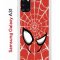 Чехол-накладка Samsung Galaxy A31 Kruche Print Человек-Паук красный