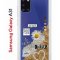Чехол-накладка Samsung Galaxy A31 Kruche Print Крафтовые наклейки