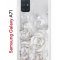 Чехол-накладка Samsung Galaxy A71 Kruche Print White roses
