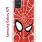 Чехол-накладка Samsung Galaxy A71 Kruche Print Человек-Паук красный