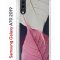 Чехол-накладка Samsung Galaxy A70 2019 Kruche Print Pink and white