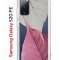 Чехол-накладка Samsung Galaxy S20 FE Kruche Print Pink and white