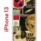 Чехол-накладка iPhone 13 Kruche Print Стикеры Космос