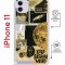 Чехол-накладка Apple iPhone 11 (598920) Kruche PRINT Стикеры Космос