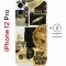 Чехол-накладка Apple iPhone 12 Pro (610612) Kruche PRINT Стикеры Космос