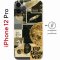 Чехол-накладка Apple iPhone 12 Pro (610612) Kruche PRINT Стикеры Космос