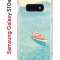 Чехол-накладка Samsung Galaxy S10e Kruche Print озеро цветов