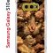 Чехол-накладка Samsung Galaxy S10e (580660) Kruche PRINT Котик с рыбками
