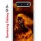 Чехол-накладка Samsung Galaxy S10+ Kruche Print Конь огонь