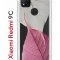 Чехол-накладка Xiaomi Redmi 9C Kruche Print Pink and white