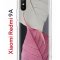 Чехол-накладка Xiaomi Redmi 9A Kruche Print Pink and white