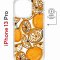Чехол-накладка Apple iPhone 13 Pro (610631) Kruche PRINT Апельсины