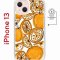 Чехол-накладка Apple iPhone 13 (610627) Kruche PRINT Апельсины