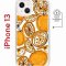 Чехол-накладка Apple iPhone 13 (610627) Kruche PRINT Апельсины