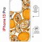 Чехол-накладка Apple iPhone 13 Pro (610630) Kruche PRINT Апельсины