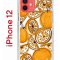 Чехол-накладка Apple iPhone 12  (588925) Kruche PRINT Апельсины
