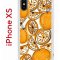 Чехол-накладка Apple iPhone X (580677) Kruche PRINT Апельсины