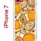 Чехол-накладка Apple iPhone 7 (580667) Kruche PRINT Апельсины