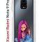 Чехол-накладка Xiaomi Redmi Note 9 Pro  (588932) Kruche PRINT Pink Hair