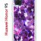 Чехол-накладка Huawei Honor 9S  (588929) Kruche PRINT Purple leaves