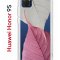 Чехол-накладка Huawei Honor 9S  (588929) Kruche PRINT Pink and white