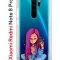 Чехол-накладка Xiaomi Redmi Note 8 Pro (585138) Kruche PRINT Pink Hair