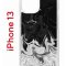 Чехол-накладка Apple iPhone 13 (606542) Kruche PRINT Разводы краски