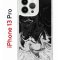 Чехол-накладка Apple iPhone 13 Pro (606543) Kruche PRINT Разводы краски