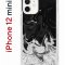 Чехол-накладка Apple iPhone 12 mini (588924) Kruche PRINT Разводы краски