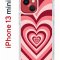 Чехол-накладка iPhone 13 mini Kruche Print Сердце