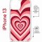 Чехол-накладка Apple iPhone 13 (610629) Kruche PRINT Сердце