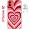 Чехол-накладка iPhone 12/12 Pro Kruche Magnet Print Сердце