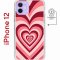 Чехол-накладка iPhone 12/12 Pro Kruche Magnet Print Сердце